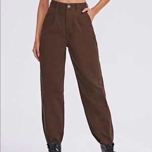 Brown mom jeans